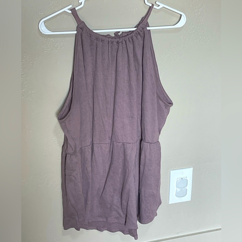 Maurice’s flowy tank top - tie back - 0X